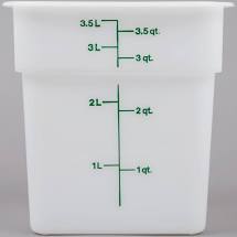 CM 4SFSP 4 QUART POLY SQUARE CONTAINER   6EA/CS